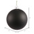 Vickerman N593017DMV - 12 inch Black Matte Ball Outdoor Christmas Ornament