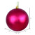 Vickerman N593021DSV - 12 inch Berry Red Shiny Ball Outdoor Christmas Ornament