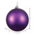  Vickerman N593026DMV 12" Plum Matte Ball UV Drilled Cap 