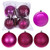 Vickerman N593059DA - 12 inch Hot Pink 4-Finish Ball Christmas Ornament - 4 Pack