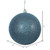  Vickerman N593062DG 12" Sea Blue Glitter Ball Drilled Cap 
