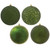 Vickerman N593064DA 12" Moss Green Ball 4 Finish Asst 4/Bag