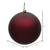  Vickerman N593065DMV 12" Burgundy Matte Ball UV Drilled Cap 
