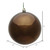 Vickerman N593075DSV 12" Chocolate Shiny Ball UV Drilled Cap