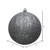 Vickerman N593087DQ 12" Pewter Sequin Ball Drilled Cap