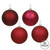 Vickerman N595419A - 1.6 inch Wine 4-Finish Ball Christmas Ornament - 96 Pack