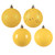 Vickerman N595478A - 1.6 inch Yellow 4-Finish Ball Christmas Ornament - 96 Pack