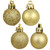 Vickerman N596008A 2.4" Gold 4 Finish Orn Asst 60/Box