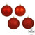 Vickerman N596803A 3" Christmas Red 4 Finish Orn Asst 32/