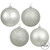 Vickerman N596807A 3" Silver Splendor 4 Finish Orn Ast 32
