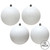 Vickerman N596811A 3" White Ball 4 Finish Asst 32/Bx