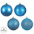 Vickerman N596812A 3" Turquoise 4 Finish Orn Asst 32/Box