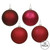  Vickerman N596819A 3" Wine 4 Finish Orn Asst 32/Box 