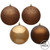  Vickerman N596876A 3" Mocha Ball 4 Finish Asst 32/Bx 