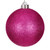 Vickerman N590859DG 3" Hot Pink Glitter Ball Drilled 12/Bag