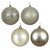 Vickerman N591238A 4.75" Champagne 4 Finish Ball Asst 4/Box