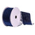 Vickerman Q214695 - Navy / Gold Stripe Back Wired Decorative Ribbon - 2.5" x 10 Yards