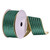 Vickerman Q214697 - Green / Gold Stripe Back Wired Decorative Ribbon - 2.5" x 10 Yards