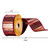 Vickerman Q214819 2.5"x10yd Burgundy/Gold Lines Ribbon