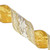 Vickerman Q222537 4"x5yd Champagne Gold Embroidery Ribbon