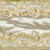  Vickerman Q222537 4"x5yd Champagne Gold Embroidery Ribbon 