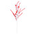 Vickerman QG205028 - 20 in. Red/White Candy Cane Pom Artificial Spray - 6 Pack