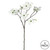  Vickerman FA173801 - 28" Artificial White Dogwood - 3 Pack 