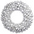 Vickerman N114407 – 22" Silver Shiny & Matte Ball Wreath