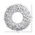 Vickerman N114407 – 22" Silver Shiny & Matte Ball Wreath