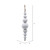 Vickerman JB214602 - 7 inch White Bead Christmas Ornament - 2 Pack