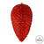 Vickerman N187203D - 7 inch Red Glitter Pinecone Christmas Ornament - 4 Pack