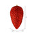 Vickerman N187203D - 7 inch Red Glitter Pinecone Christmas Ornament - 4 Pack