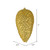 Vickerman N187208D - 7 inch Gold Glitter Pinecone Christmas Ornament - 4 Pack