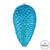 Vickerman N187212D - 7 inch Turquoise Pinecone Christmas Ornament - 4 Pack