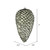 Vickerman N187223D 7" Wrought Iron Matte Glitt Pinecone 4Bg