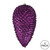 Vickerman N187226D 7" Plum Matte Glitter Pinecone 4/Bag