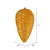 Vickerman N187230D 7" Antique Gold Matte Glitt Pinecone 4Bg