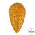 Vickerman N187230D - 7 inch Antique Gold Glitter Pinecone Christmas Ornament - 4 Pack