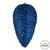 Vickerman N187231D - 7 inch Midnight Blue Glitter Pinecone Christmas Ornament - 4 Pack