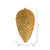 Vickerman N187233D 7" Copper Gold Matte Glitt Pinecone 4/Ba
