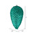 Vickerman N187242D 7" Teal Matte Glitter Pinecone 4/Bag