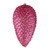 Vickerman N187245D - 7 inch Mauve Glitter Pinecone Christmas Ornament - 4 Pack