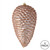 Vickerman N187258D 7" Rose Gold Matte Glitter Pinecone 4/Bg