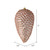 Vickerman N187258D 7" Rose Gold Matte Glitter Pinecone 4/Bg