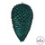 Vickerman N187262D 7" Sea Blue Matte Glitter Pinecone 4/Bag