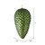 Vickerman N187264D 7" Moss Grn Matte Glitter Pinecone 4/Bag