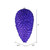 Vickerman N187266D 7" Purple Matte Glitter Pinecone 4/Bag
