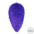 Vickerman N187266D 7" Purple Matte Glitter Pinecone 4/Bag