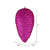 Vickerman N187270D 7" Fuchsia Matte Glitter Pinecone 4/Bag