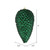 Vickerman N187274D - 7 inch Midnight Green Glitter Pinecone Christmas Ornament - 4 Pack